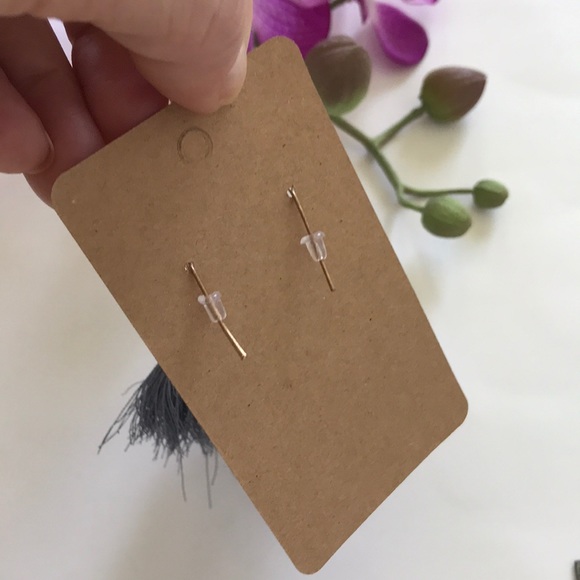 Blue/Grey Fringe Drop Dangle Earrings - Picture 4 of 5